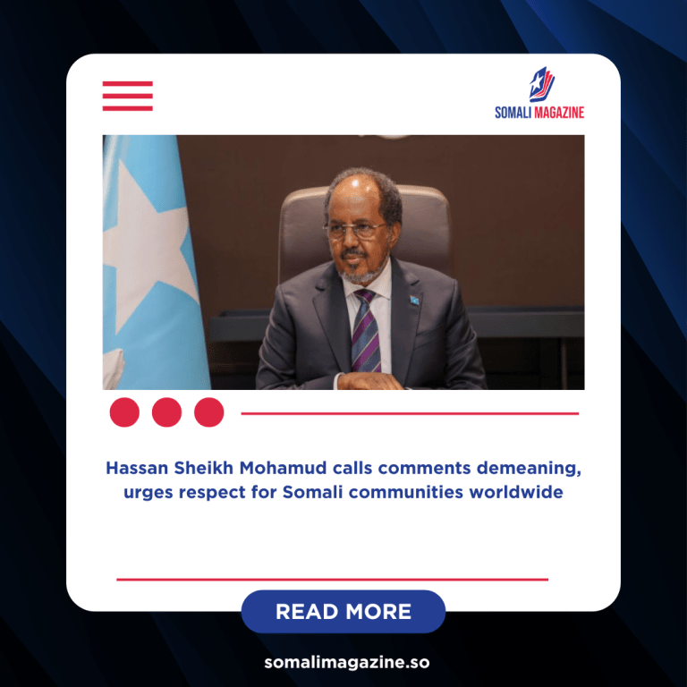 Somali President Condemns Trump Remarks on Somalis