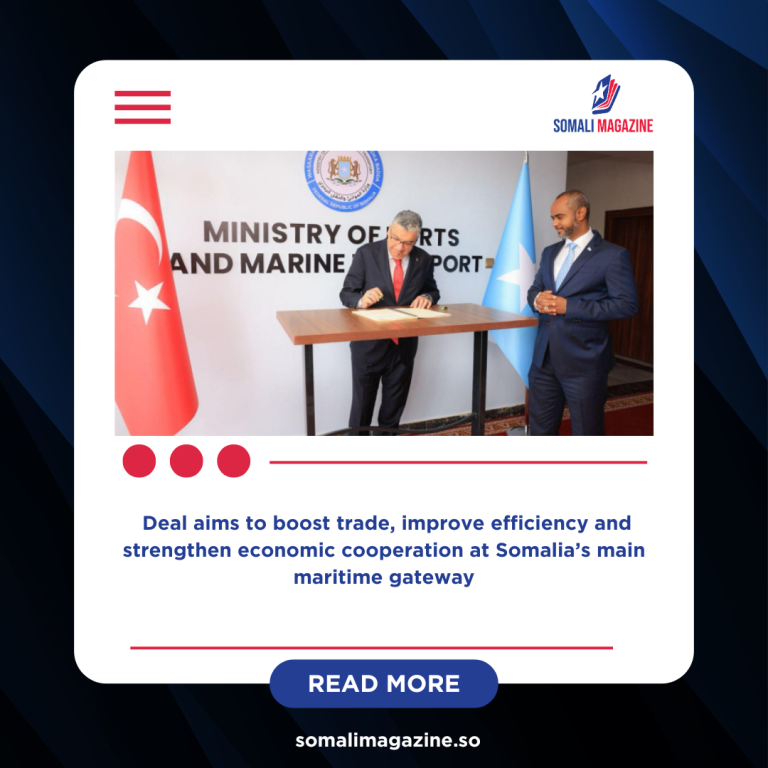 Somalia and Türkiye Agree on New Mogadishu Port Infrastructure Projects