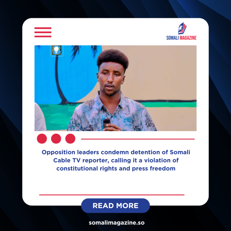 Journalist Arrest Sparks Political Outcry in Mogadishu