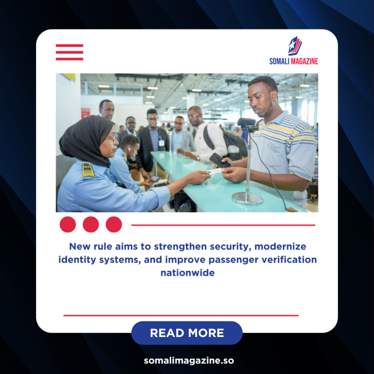 Somalia Enforces National ID Requirement for Domestic Flights