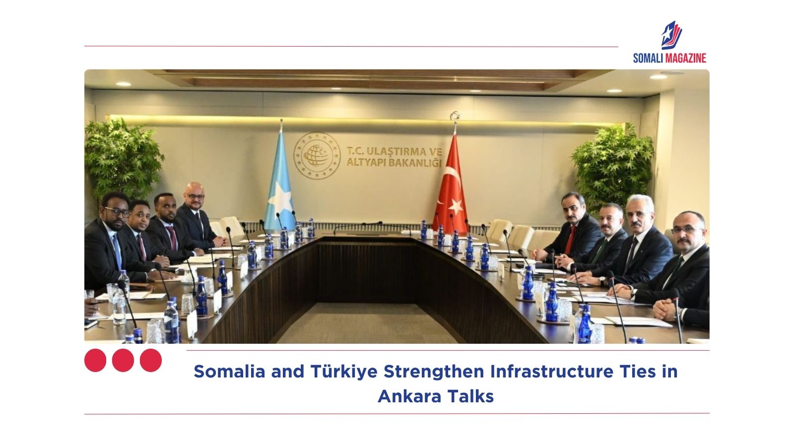 Somalia and Türkiye Strengthen Infrastructure Ties in Ankara Talks