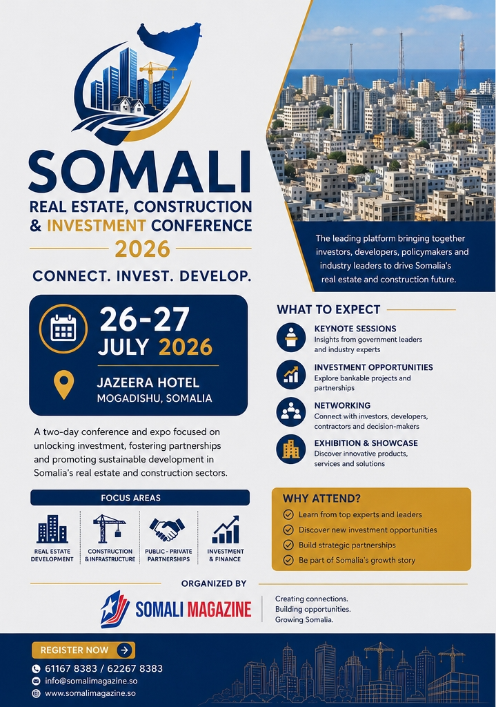 Dates Updated: New Timeline Announced for the Somali Real Estate, Construction and Investment Conference 2026