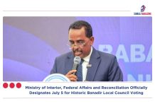 Ministry of Interior, Federal Affairs and Reconciliation Officially Designates July 5 for Historic Banadir Local Council Voting