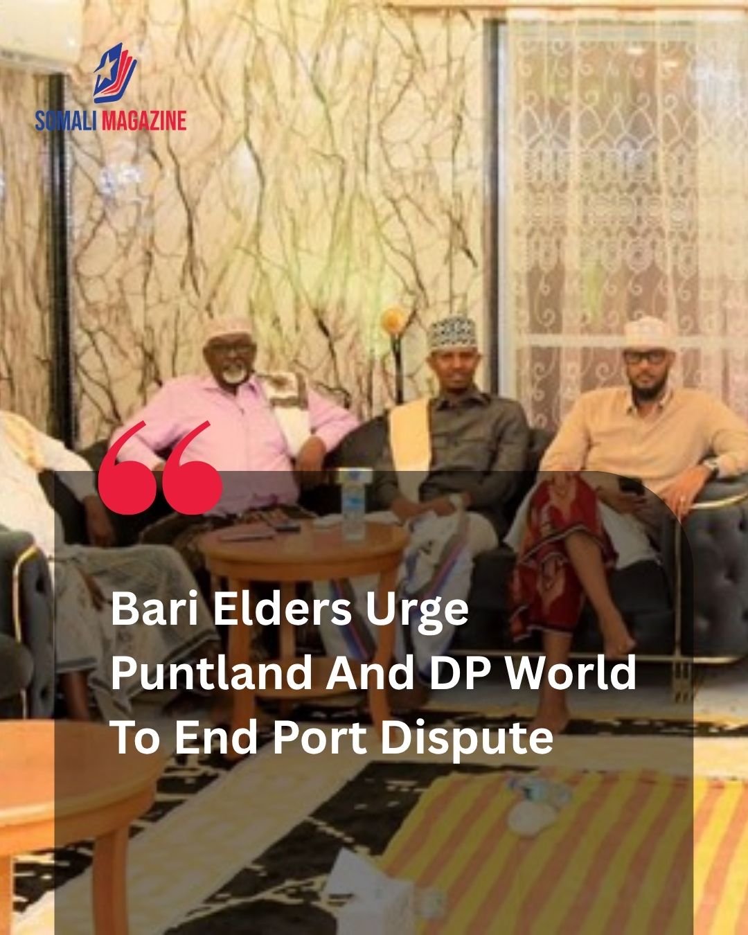 Resolving the Economic Standoff: Bari Region Elders Urge Puntland, DP World to End Bosaso Port Dispute Immediately