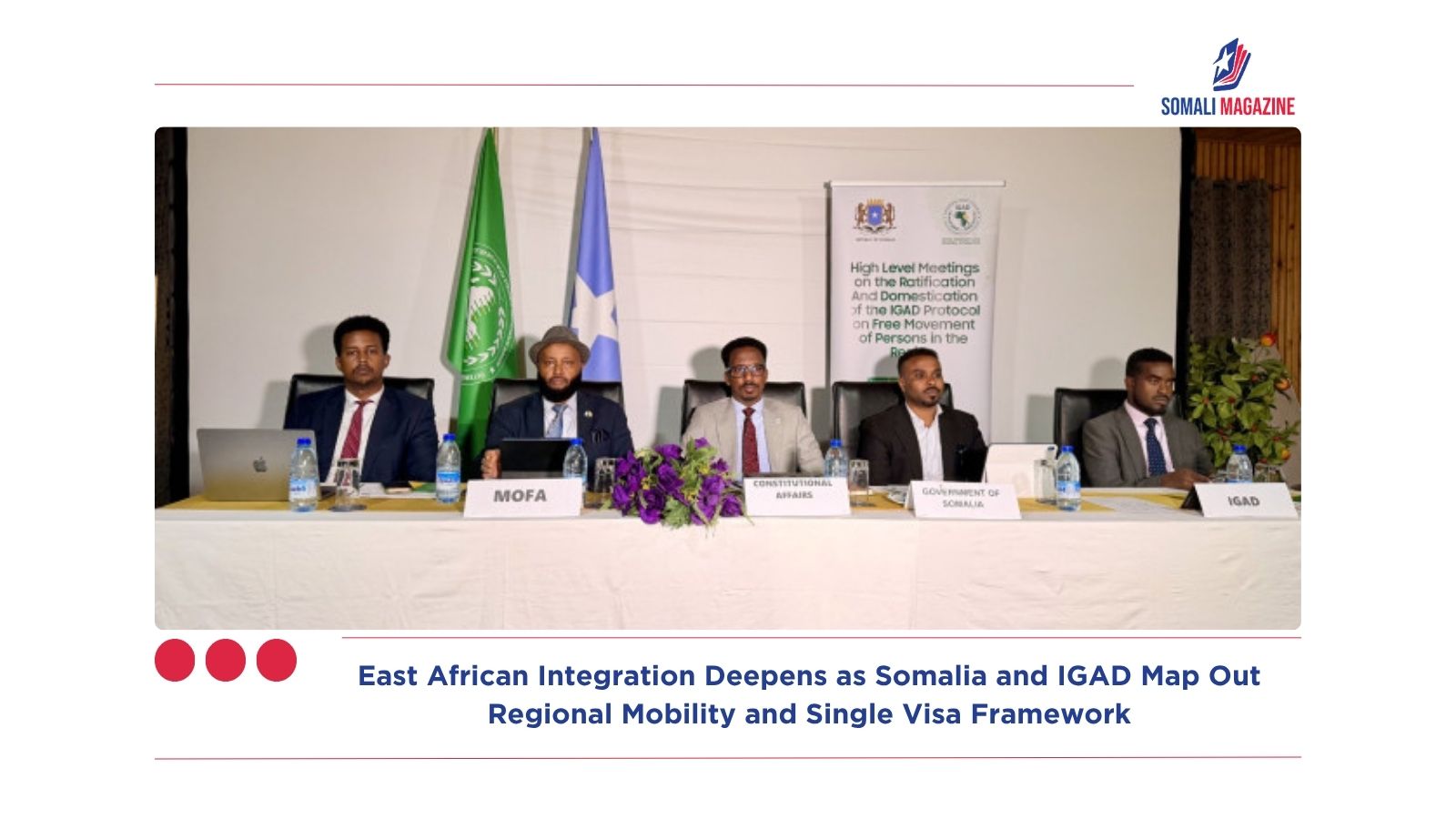 East African Integration Deepens as Somalia and IGAD Map Out Regional Mobility and Single Visa Framework