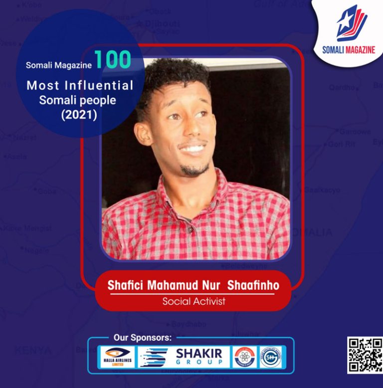 Voice of the People: How Social Activist and Sports Journalist Shafici Mahamud Nur Shaafinho Secured a Spot Among the Nation’s Most Influential Figures