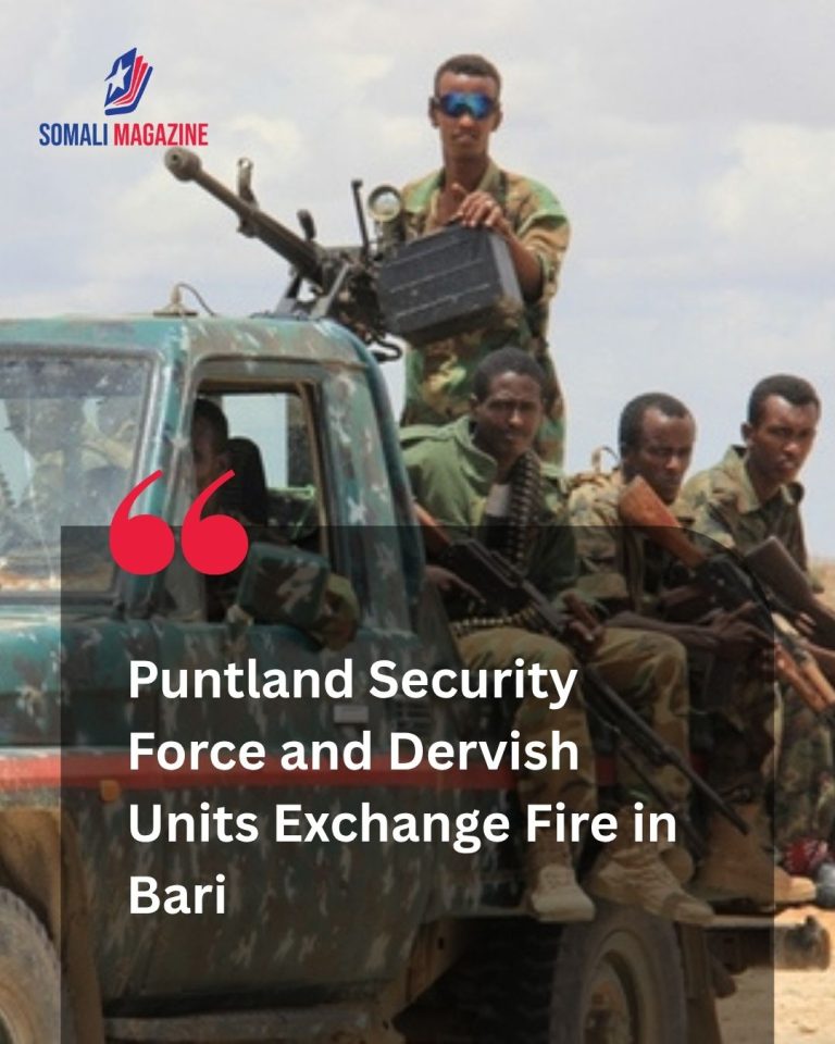 Escalating Tensions in Northern Somalia: Puntland Security Force and Dervish Units Exchange Fire in Bari Region