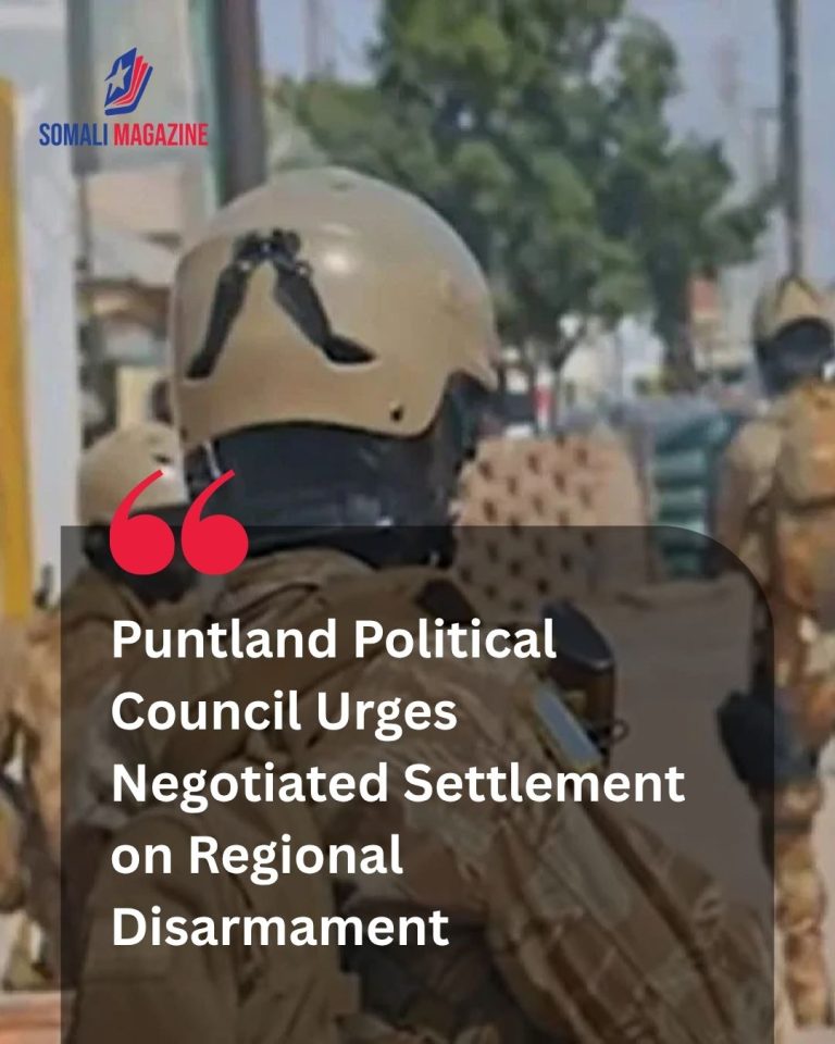 Regional Governance Under Pressure: Puntland Political Council Calls for Dialogue and Consensus on Disarmament