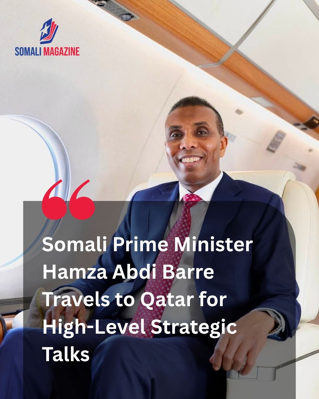 Diplomatic Mission: Somali PM Hamza Abdi Barre Heads to Qatar for Official Visit