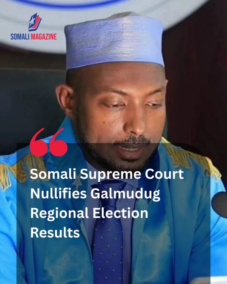 Judicial Ruling: Somali Supreme Court Annuls Galmudug Election Results and Orders Fresh Vote