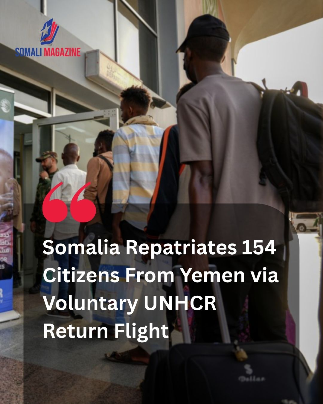 Safe Return: Somalia Repatriates 154 Citizens From Yemen Under UNHCR Return Programme