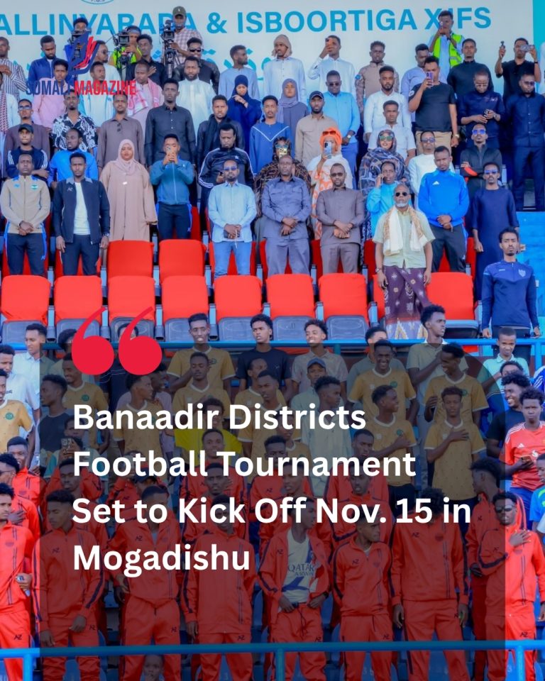 Sporting Unity: Banaadir Districts Football Tournament Set to Kick Off Nov. 15 in Mogadishu to Foster Community Cohesion