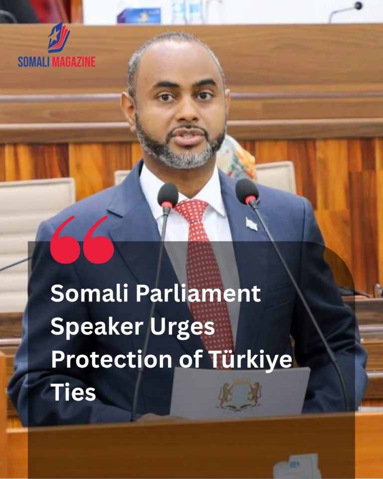 Diplomatic Appeal: Somali Parliament Speaker Urges Citizens Not to Let Political Disputes Damage Türkiye Ties