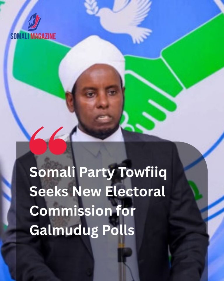 Political Stalemate: Somali Party Towfiiq Seeks New Electoral Commission for Galmudug Polls