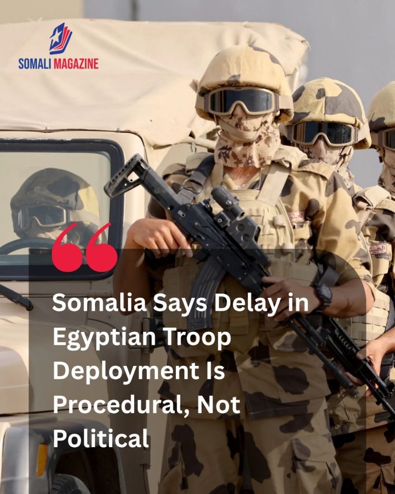 Diplomatic Clarification: Somalia Says Delay in Egyptian Troop Deployment Is Procedural, Not Political