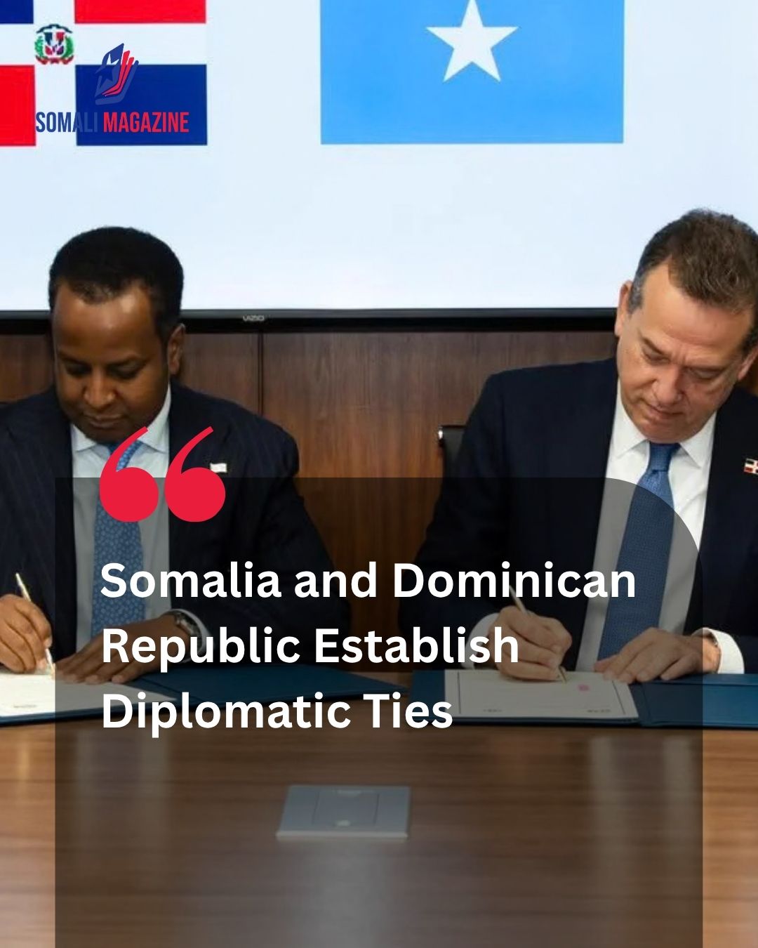 Somalia Establishes Diplomatic Relations with Dominican Republic at United Nations General Assembly
