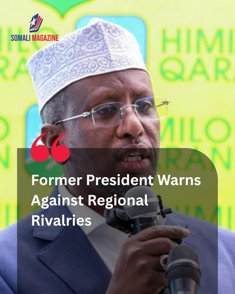 Former Somali President Sheikh Sharif Sheikh Ahmed Warns Against Taking Sides in Complex Regional Rivalries