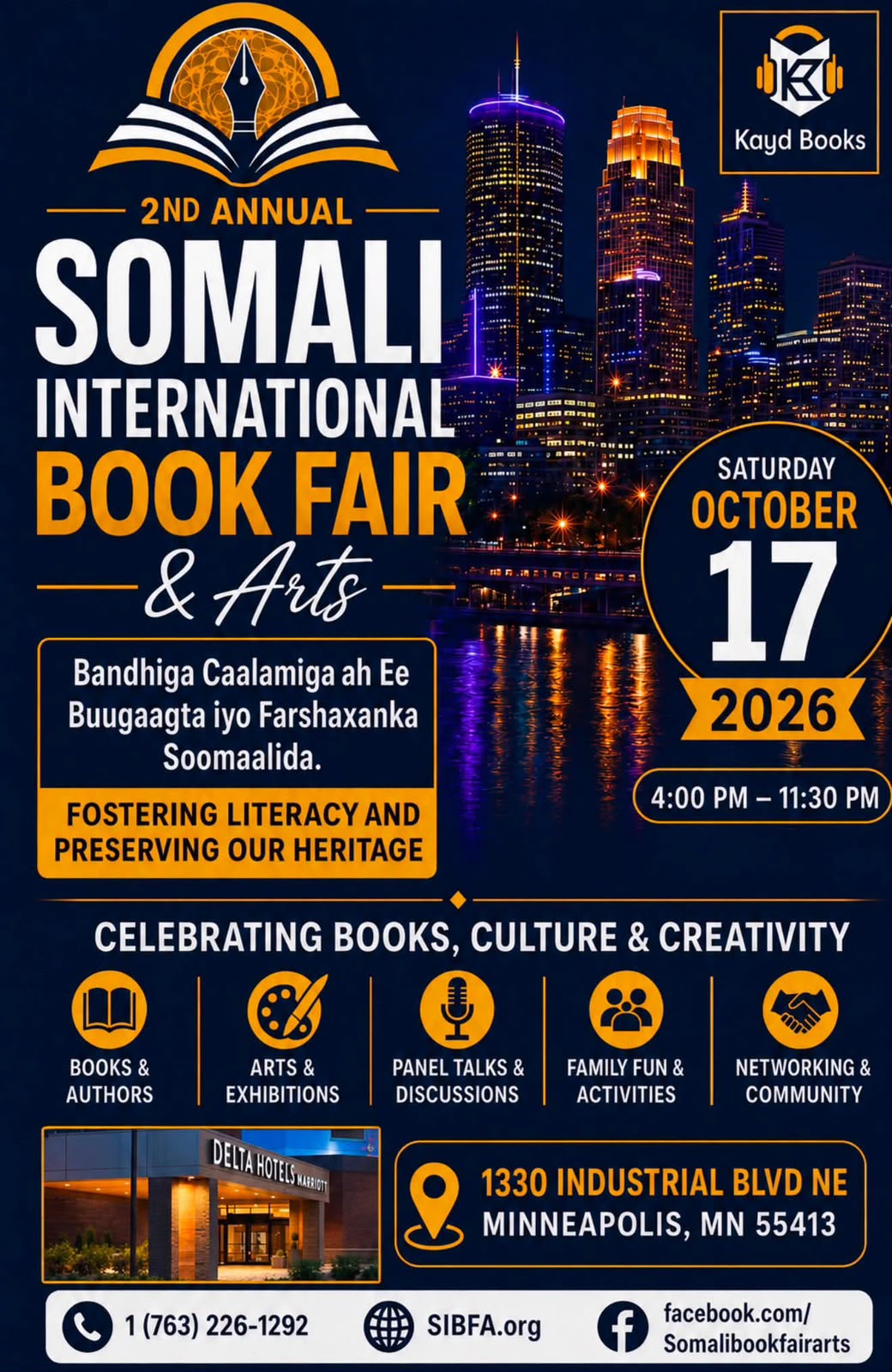 Somali International Book Fair & Arts 2026 to Bring Together Somali Literary and Creative Communities in Minnesota USA 