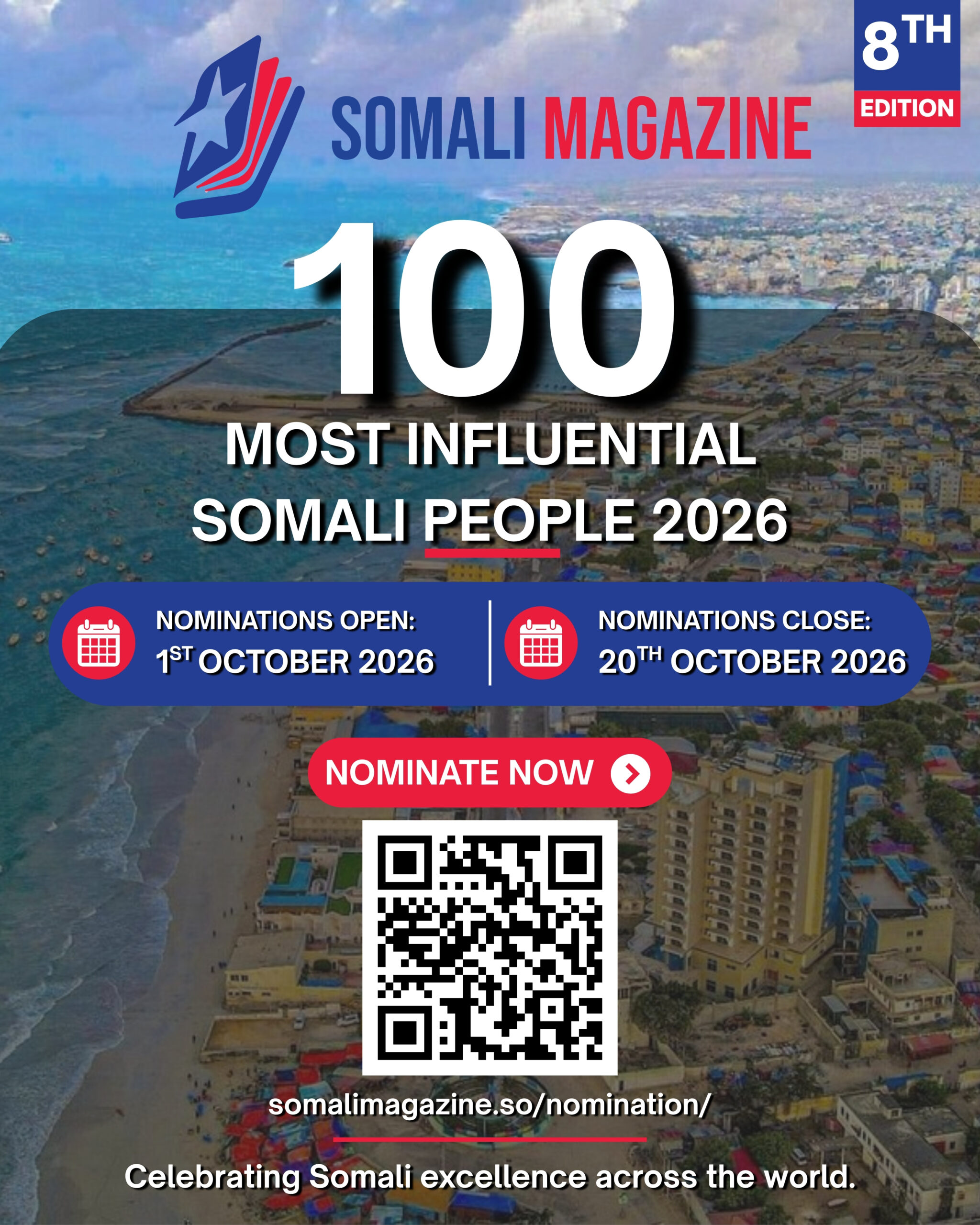 Somali Magazine’s 2026 Influential Somalis Nominations Attract Regional and International Media Coverage