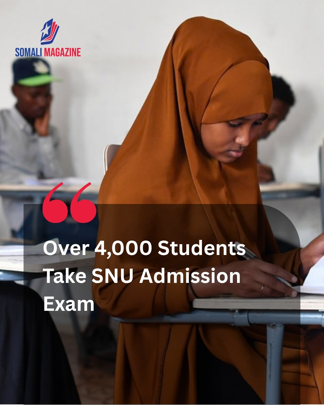 Thousands of Hopeful Candidates Sit for Somali National University Admission Examination