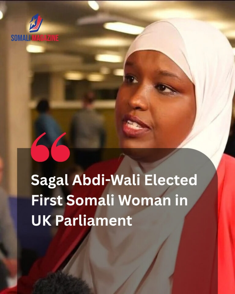 Sagal Abdi-Wali Makes History as First Somali-Born Woman Elected to UK Parliament in Holborn and St Pancras